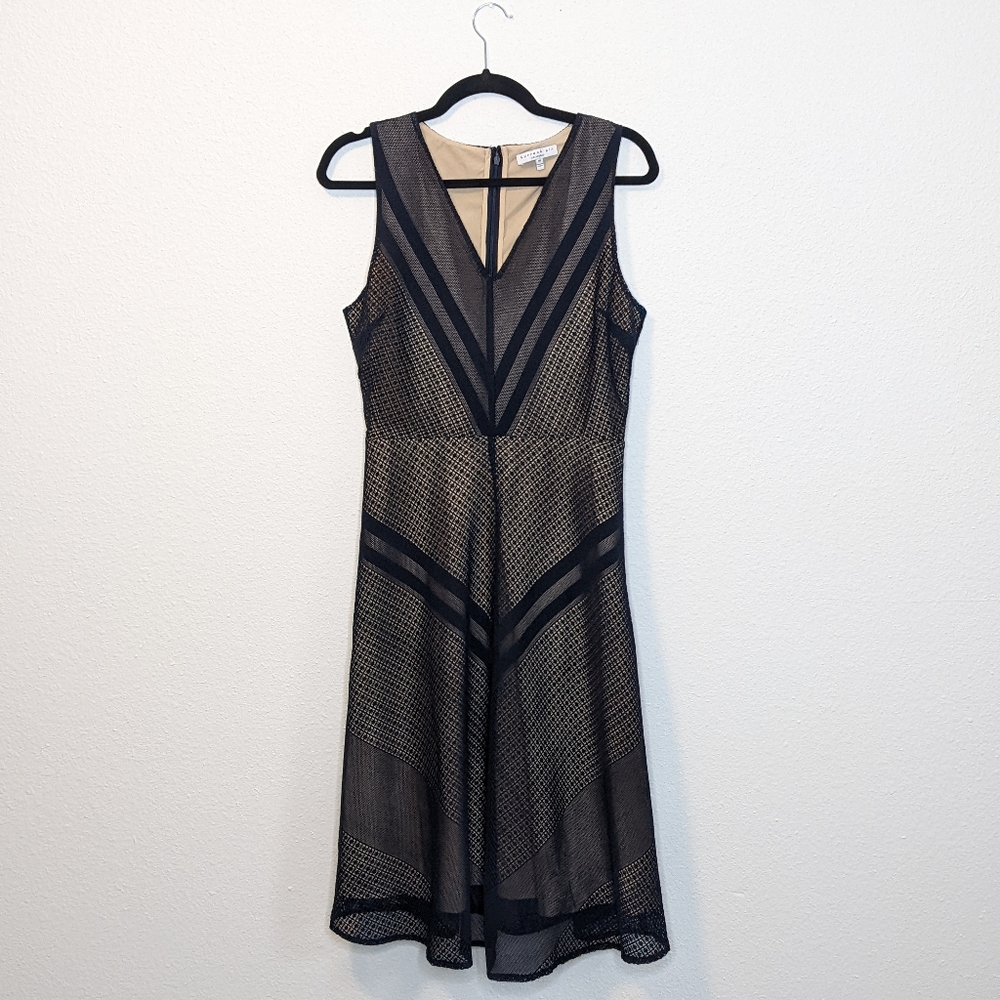 Current Air Navy Blue Cutout Sheath Dress Size Medium